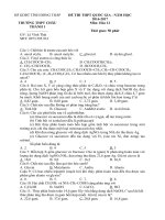 Đề thi THPT môn Hóa trường Châu Thành 1 đề 2