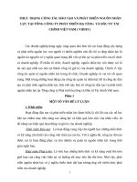 THỰC TRẠNG CÔNG TÁC đào TẠO VÀ PHÁT TRIỂN NGUỒN NHÂN lực TẠI TỔNG CÔNG TY PHÁT TRIỂN hạ TẦNG  và đầu tư tài CHÍNH VIỆT NAM ( VIDIFI ) 