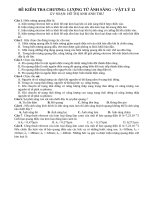 VẬT LÝ KHỐI 12   LƯỢNG TỬ ÁNH SÁNG