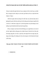 Phân tích trạng đào tạo và phát triển nguồn nhân lực công ty 