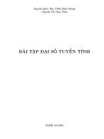 Bản thảo sách bài tập Toan A1