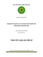 Nghiên cứu quản lý và sử dụng đất bãi bồi ven sông hồng tỉnh phú thọ tt