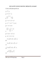 Bất phương trình mũ, bất phương trình mũ Logarit