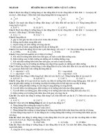 ĐỀ KIỂM TRA 15 PHÚT. MÔN: VẬT LÝ. LỚP 12.