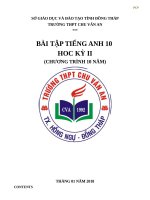 Bài tập tiếng anh 10 thí điểm  HK2