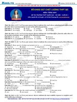 Đề ôn luyện THPT Quốc gia môn tiếng Anh 2018 đề 27(moon.vn)  