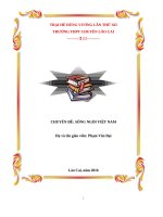 CHUYÊN ĐỀ SÔNG NGÒI VIỆT NAM  ĐỊA LÝ