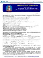 Đề ôn luyện THPT Quốc gia môn tiếng Anh 2018 đề 25 (moon.vn)  