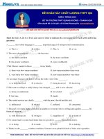 Đề ôn luyện THPT Quốc gia môn tiếng Anh 2018 đề 33(moon.vn)  