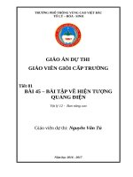 Bài 45  bài tập về Hiện tượng quang điện + GA POWERPONT