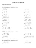 LUYỆN tập HKII (đại số và HÌNH học)