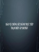 Giới thiệu phần mềm gem BẢO VỆ CHỐNG SÉT ĐÁNH TRỰC TIẾP TRẠM BIẾN ÁP 11035KV