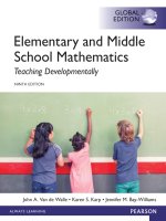 Elementary and middle school mathematics teaching developmentally 9th global edtion