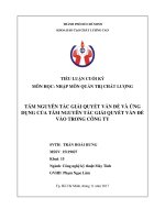 Tám nguyên tắc giải quyết vấn đề và ứng dụng nguyên tắc 8D vào Hãng hàng không Vietjet Air và công ty Apple