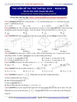 Ôn luyện môn Toán thi THPT Quốc gia đề 28 (moon.vn)