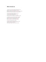 Lời bài hát hợp âm guitar Biển trời tình cha