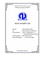 Quản lí và giải quyết văn bản đến tại công ty Cổ Phần Quản lý và Kinh doanh Bất động sản Hà Nội
