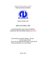 Tổ chức công tác văn thư, lưu trữ tại Trung tâm Thông tin – Thư viện Đại học Quốc gia Hà Nội