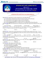 Ôn luyện Vật lý thi THPT Quốc gia đề 32(moon.vn)