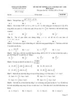 Đề thi thử THPTQG môn toán lần 1 năm 2017 – 2018 trường hải an – hải phòng 