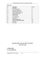 SKKN Phương pháp cảm thụ một tác phẩm thơ trữ tình