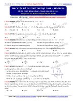 Ôn luyện môn Toán thi THPT Quốc gia đề 21 (moon.vn)