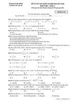 Đề thi thử THPT quốc gia năm 2017 – 2018 môn toán 11 trường hải an – hải phòng 