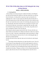 SKKN Một số biện pháp nâng cao chất lượng giáo dục trong trường mầm non