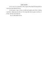 Lời cam đoan và lời cảm ơn