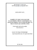 Nghiên cứu khả năng hấp thu và giải phóng thuốc famotidine của màng bacterial cellulose để phục vụ việc sử dụng qua đường uống 