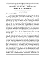 SKKN Một số biện pháp thực hiện đạt hiệu quả cao trong công tác chủ nhiệm lớp