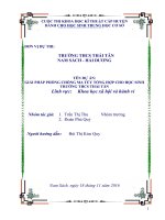 đề tài: GIẢI PHÁP PHÒNG CHỐNG MA TÚY TỔNG HỢP CHO HỌC SINH  THPT