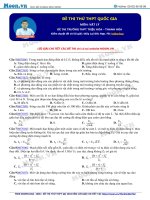Ôn luyện Vật lý thi THPT Quốc gia đề 51 (moon.vn)