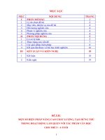 SKKN Một số biện pháp nâng cao chất lượng, tạo hứng thú trong hoạt động làm quen với tác phẫm văn học cho trẻ 5 6 tuổi