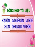 Gợi ý chủ đề hoạt động trải nghiệm