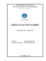 Hoàn thiện tổ chức kế toán doanh thu, chi phí và xác định kết quả kinh doanh tại Công ty TNHH Dịch vụ và Vận tải Tùng Anh (Khóa luận tốt nghiệp)