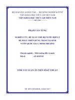 Nghiên cứu, đề xuất chế độ nước hợp lý để phát triển rừng tràm tái sinh vườn quốc gia u minh thượng (tt) 