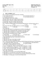 ĐỀ CÔNG NGHỆ lý lớp 11 học kỳ 1 (2017 2018)