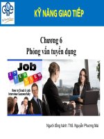 KỸ NĂNG GIAO TIẾP TRONG PHỎNG vấn TUYỂN DỤNG