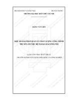 Một số giải pháp quản lý chất lượng công trình trụ sở làm việc bộ ngoại giao ở hà nội (tt) 