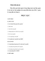 Thúc đẩy quá trình quản lý hoạt động dự án tại ban quản lý các dự án lâm nghiệp trên quan điểm khoa học OB về  quản lý xung đột nơi công sở 