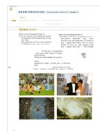 Skills for FCE listening  speaking SB1 part 2 