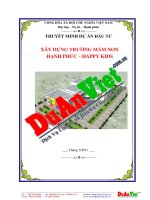 Dự án xây dựng trường mầm non hạnh phúc  happy kids 