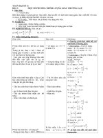Giáo án Đại số 11 chương 1 bài 3: Một số phương trình lượng giác thường gặp