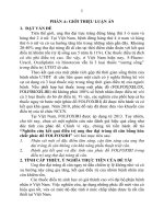 Nghiên cứu kết quả điều trị ung thư đại tràng di căn bằng hóa chất phác đồ FOLFOXIRI (tt)