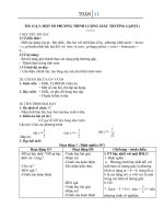 Giáo án Đại số 11 chương 1 bài 3: Một số phương trình lượng giác thường gặp