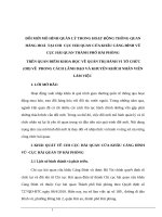 ĐỔI mới mô HÌNH QUẢN lý TRONG HOẠT ĐỘNG THÔNG QUAN HÀNG HOÁ  tại CHI  cục hải QUAN cửa KHẨU CẢNG ĐÌNH vũ  cục hải QUAN THÀNH PHỐ hải PHÒNG 