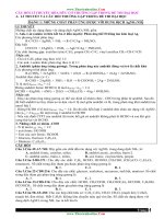 Các câu hỏi lí thuyết hóa hữu cơ thường gặp trong đề thi THPT quốc gia