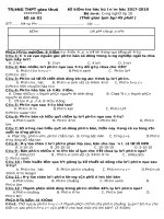 ĐỀ KIỂM TRA học kì 1 mới NHẤT các THẦY cô THAM KHẢO và góp ý