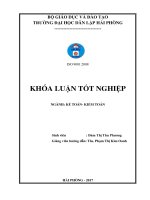 Hoàn thiện công tác kế toán vốn bằng tiền tại Chi nhánh công ty TNHH Giao Nhận Vận Tải DH (Khóa luận tốt nghiệp)